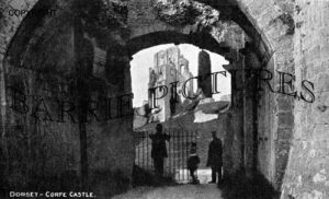 Corfe Castle, the Gateway c1900