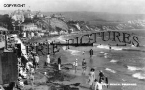 Swanage, North Beach c1945