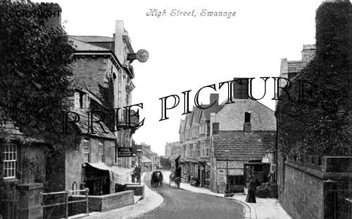 Swanage, High Street c1900