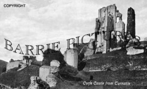 Corfe Castle, from Turnstile c1900
