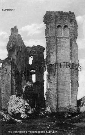 Corfe Castle, The Keep (Kings Tower) c1920