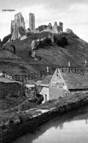 Corfe Castle, from Old Mill c1920