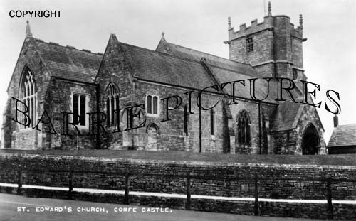 Corfe Castle, St Edward's Church c1955