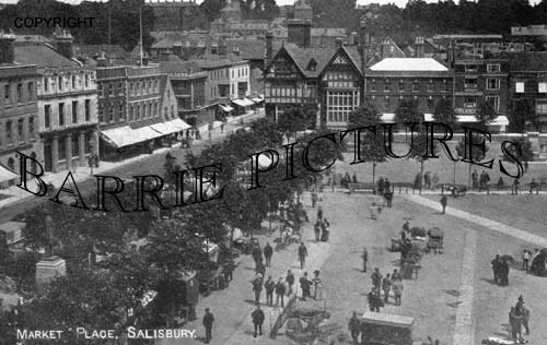 Salisbury, Market Place c1905