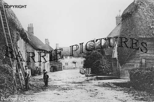 Okeford Fitzpaine, Village c1900