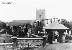 Okeford Fitzpaine, The Church and Lych Gate c1925