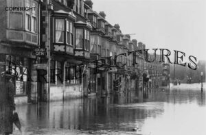 Swanage, Street Flood c1914