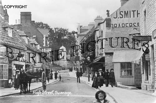 Swanage, High Street c1910