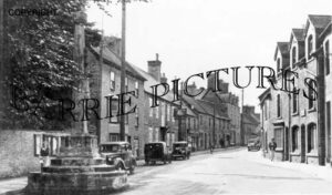 Stalbridge, Medieval Cross and High Street c1950