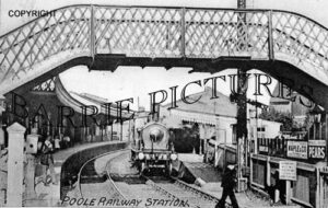 Poole, Railway Station c1890