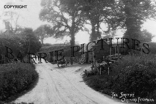 Okeford Fitzpaine, the Smithy c1900