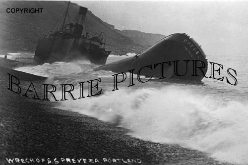 Portland, Wreck of S.S.Preveza 15th Jan 1930