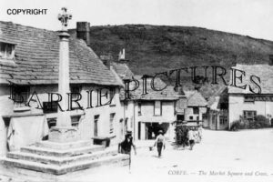 Corfe Castle, The Market Square and Cross c1910