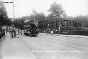 Boscombe, Entrance to Boscombe Pleasure Gardens c1910