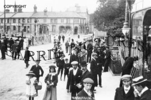 Radstock, Railway Crossing c1900