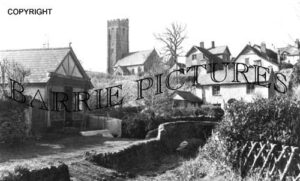 Winsford, Packhorse Bridge and Church c1940