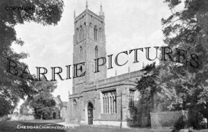Cheddar, Church and Vicarage c1940
