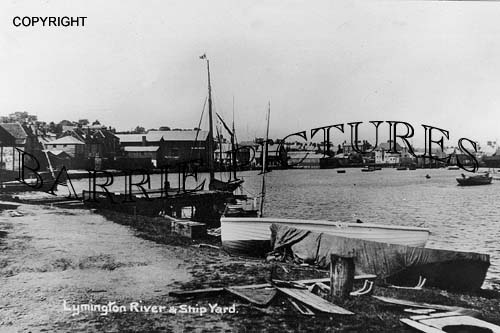 Lymington, River and Ship Yard c1910