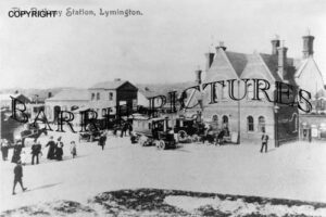 Lymington, Railway Station c1910