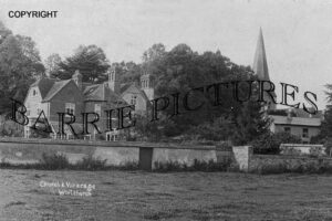 Whitchurch, Church and Vicarage c1920
