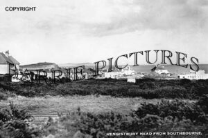 Hengistbury Head, from Southbourne c1960