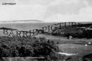Barton on Sea, The Needles from the Golf Links c1950