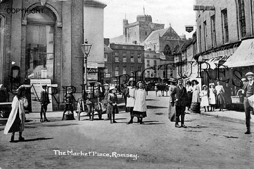 Romsey, The Market Place c1900
