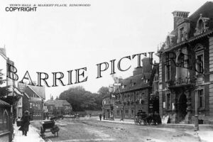 Ringwood, Town Hall and Market Place c1900