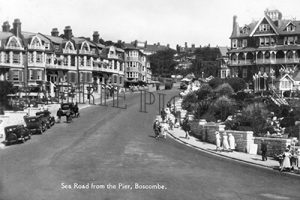 Boscombe, Sea Road from the Pier c1950