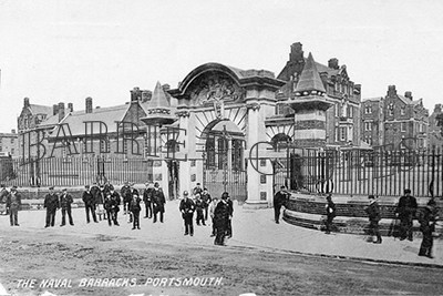 Portsmouth, The Naval Barracks c1900