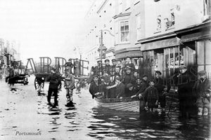 Portsmouth, Flood c1900